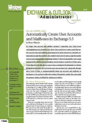December 2003--Exchange & Outlook Administrator - ebook